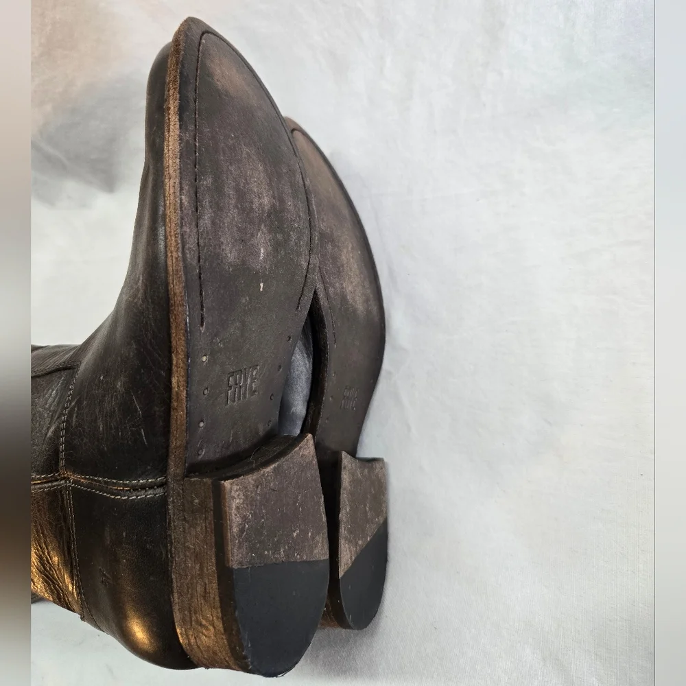 Frye Melissa Brown Leather Women's Size 6B Knee High Boots - Picture 9 of 9